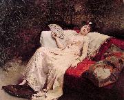 Raimundo Madrazo Reclining Lady oil